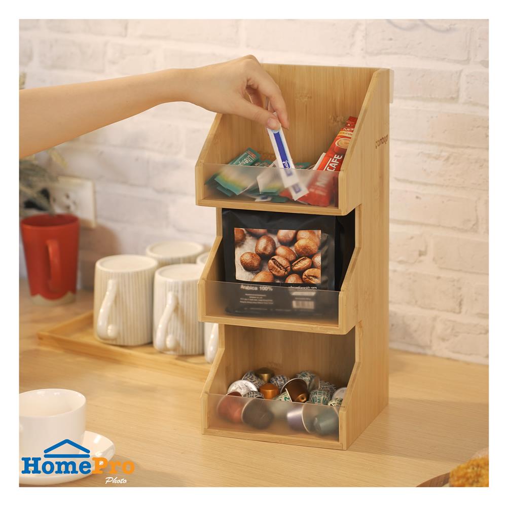 ชั้นใส่ของอเนกประสงค์ 3 ชั้น KECH BAMBOO MINI