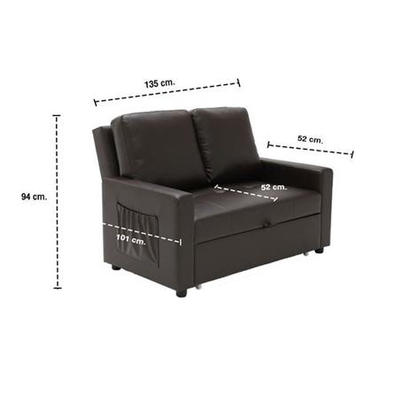 โซฟาเบด KONCEPT SHASA 19220658 สีน้ำตาล_7