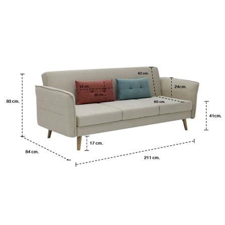 โซฟาเบด KONCEPT FRESH 19210898 สีครีม_8