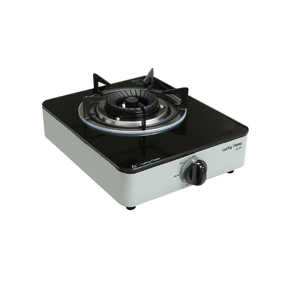 เตาแก๊สตั้งโต๊ะ 1 หัวแก๊ส LUCKY FLAME AI-101 สีเทา