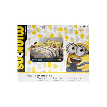 ชุดผ้าปูที่นอน 6 ฟุต 5 ชิ้น JESSICA MINIONS 20164-T020_3