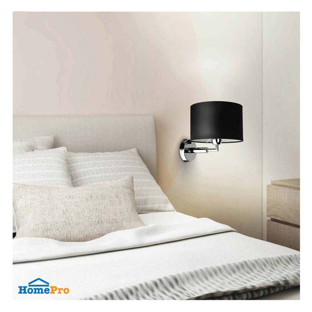 ไฟกิ่งภายใน L&E 01-02511 สีเงิน/ดำ 1 หัว