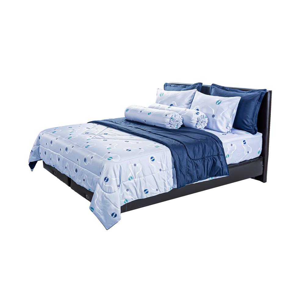 ชุดผ้าปูที่นอน 6 ฟุต 6 ชิ้น SANTAS WAVY GR