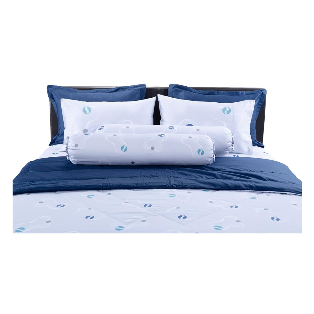 ชุดผ้าปูที่นอน 6 ฟุต 6 ชิ้น SANTAS WAVY GR