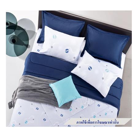 ชุดผ้าปูที่นอน 5 ฟุต 6 ชิ้น SANTAS WAVY GR