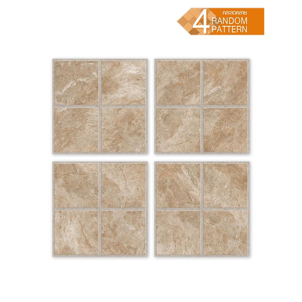 กระเบื้องพื้นพอร์ซเลน  40x40 ซม. TARA อัลเทอร่า น้ำตาล A 0.96 ตร.ม.