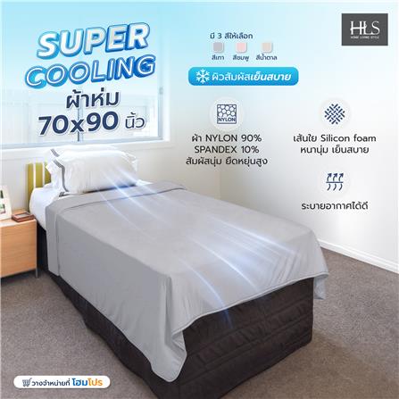 ผ้าห่ม HOME LIVING STYLE SUPER COOLING 70X90 นิ้ว สี GREY_5