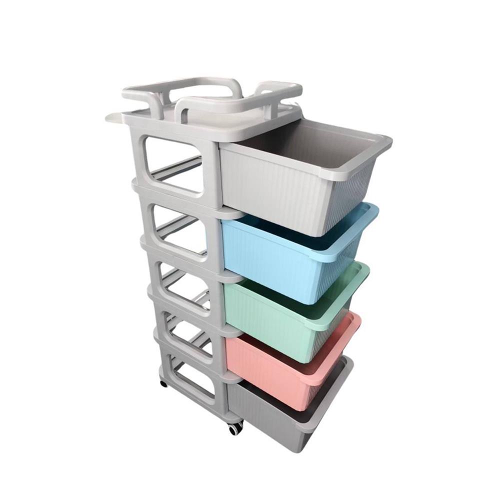 ตู้ลิ้นชัก 5 ชั้น STACKO CART 35x38.5x104 ซม. สีพาสเทล