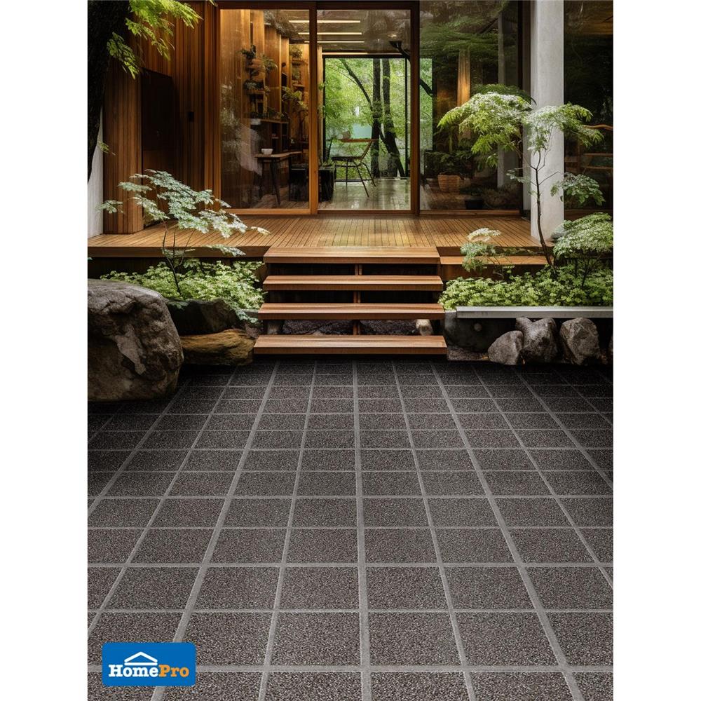 กระเบื้องพื้นพอร์ซเลน  40x40 ซม. TARA ลากูน่า เทาเข้ม A 0.96 ตร.ม.