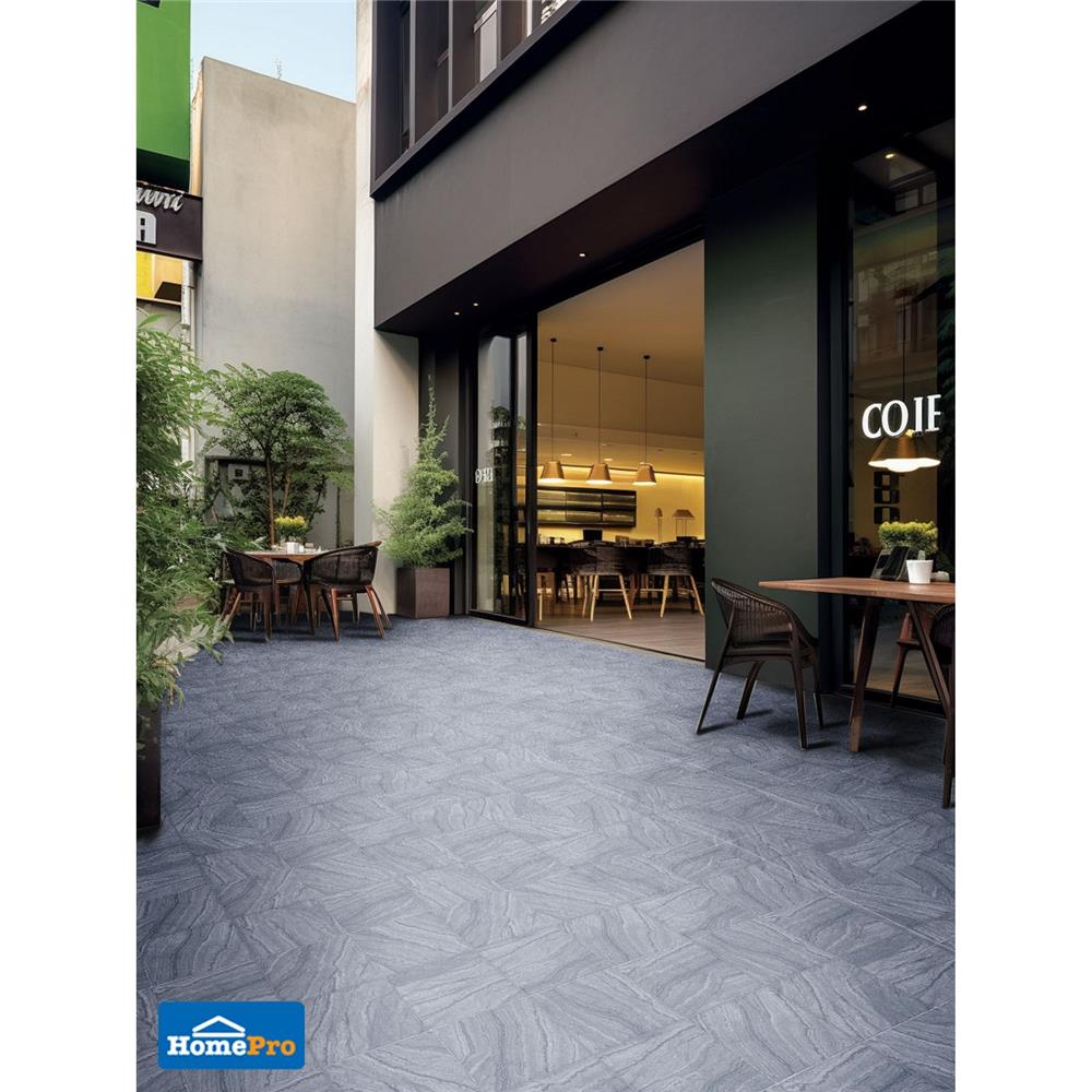 กระเบื้องพื้นพอร์ซเลน  16x16 นิ้ว TARA แท๊บบี้ เทา PM (HYG) 0.96 ตร.ม.