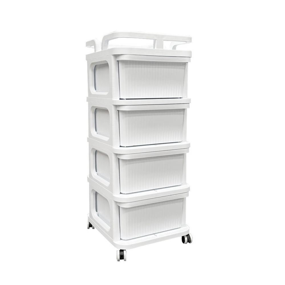 ตู้ลิ้นชัก 4 ชั้น STACKO CART 35x38.5x86 ซม. สีขาว