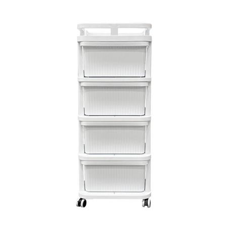 ตู้ลิ้นชัก 4 ชั้น STACKO CART 35x38.5x86 ซม. สีขาว_2