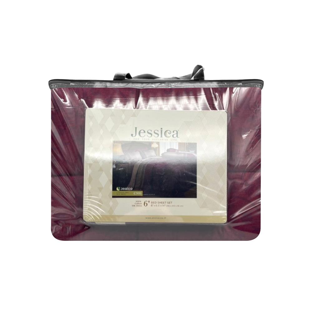 ชุดผ้าปูที่นอน 6 ฟุต 6 ชิ้น JESSICA CT 20254-C999