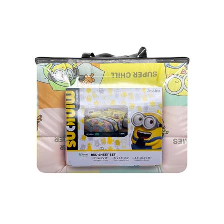 ชุดผ้าปูที่นอน 6 ฟุต 6 ชิ้น JESSICA MINIONS 20209-T020_3