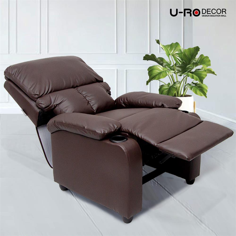 RECLINER 1 ที่นั่ง U-RO DECOR ANGOLA 000002003 สีน้ำตาล