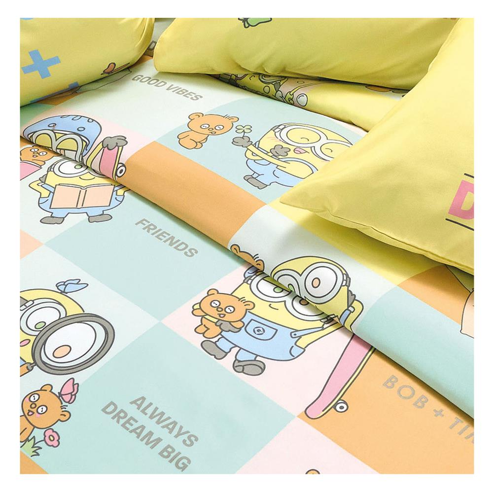 ชุดผ้าปูที่นอน 3.5 ฟุต 4 ชิ้น JESSICA MINIONS 22052-T020