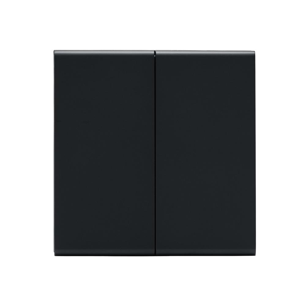 ชุดสวิตซ์ 2 ทาง 2 ช่อง SAHN D022-BL สีดำ_1