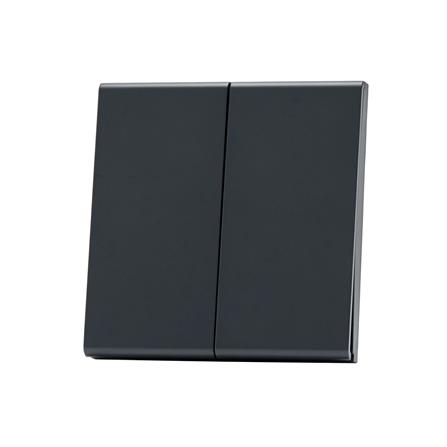 ชุดสวิตซ์ 2 ทาง 2 ช่อง SAHN D022-BL สีดำ_2