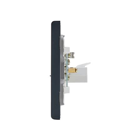 เต้ารับโทรทัศน์และคอมพิวเตอร์ CAT 6 SAHN D24-BL สีดำ_3