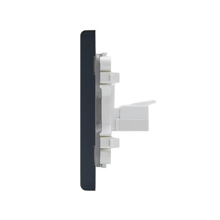 เต้ารับโทรศัพท์และคอมพิวเตอร์ SAHN 6P/6C D19-BL สีดำ_3