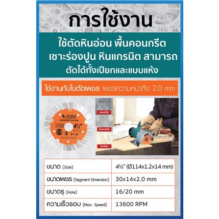 เครื่องตัดหินอ่อน SUMO 5014 4 นิ้ว 1600 วัตต์_3
