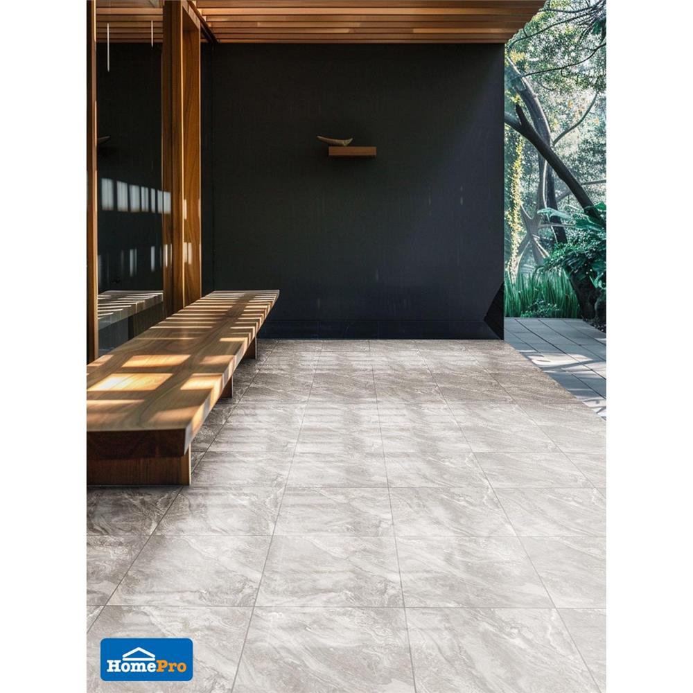 กระเบื้องพื้นพอร์ซเลน  16x16 นิ้ว TARA โดริน น้ำตาล PM (HYG) 0.96 ตร.ม.