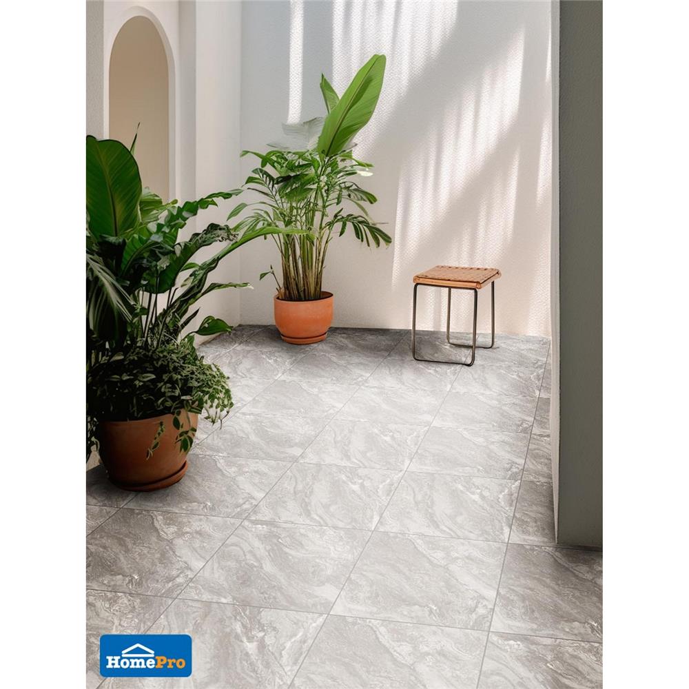 กระเบื้องพื้นพอร์ซเลน  16x16 นิ้ว TARA โดริน น้ำตาล PM (HYG) 0.96 ตร.ม.