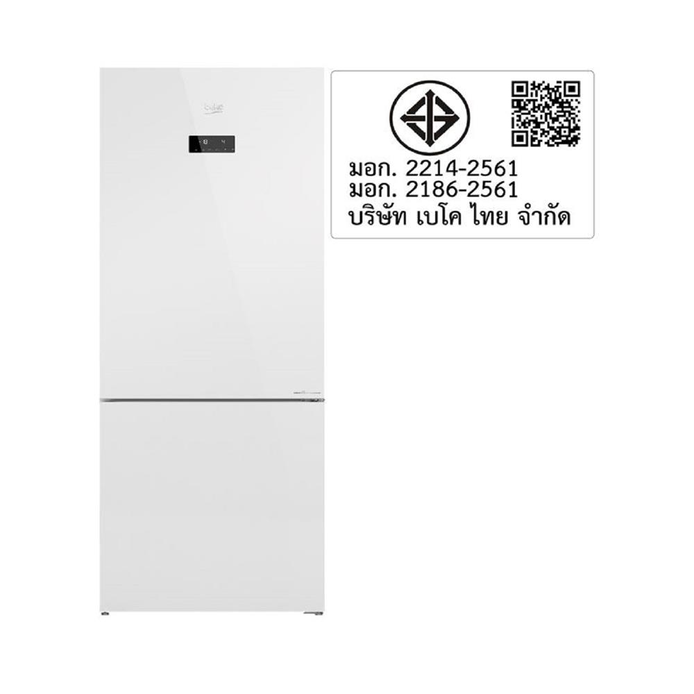 ตู้เย็น 2 ประตู BEKO RCNT415E20VZHFGW 14 คิว กระจกขาว
