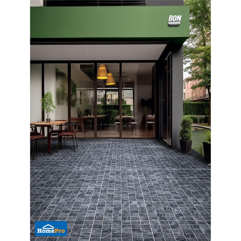 กระเบื้องพื้น 16x16 นิ้ว TARA ลิกเกอร์ ดำ (CIR) PM 0.96 ตร.ม.