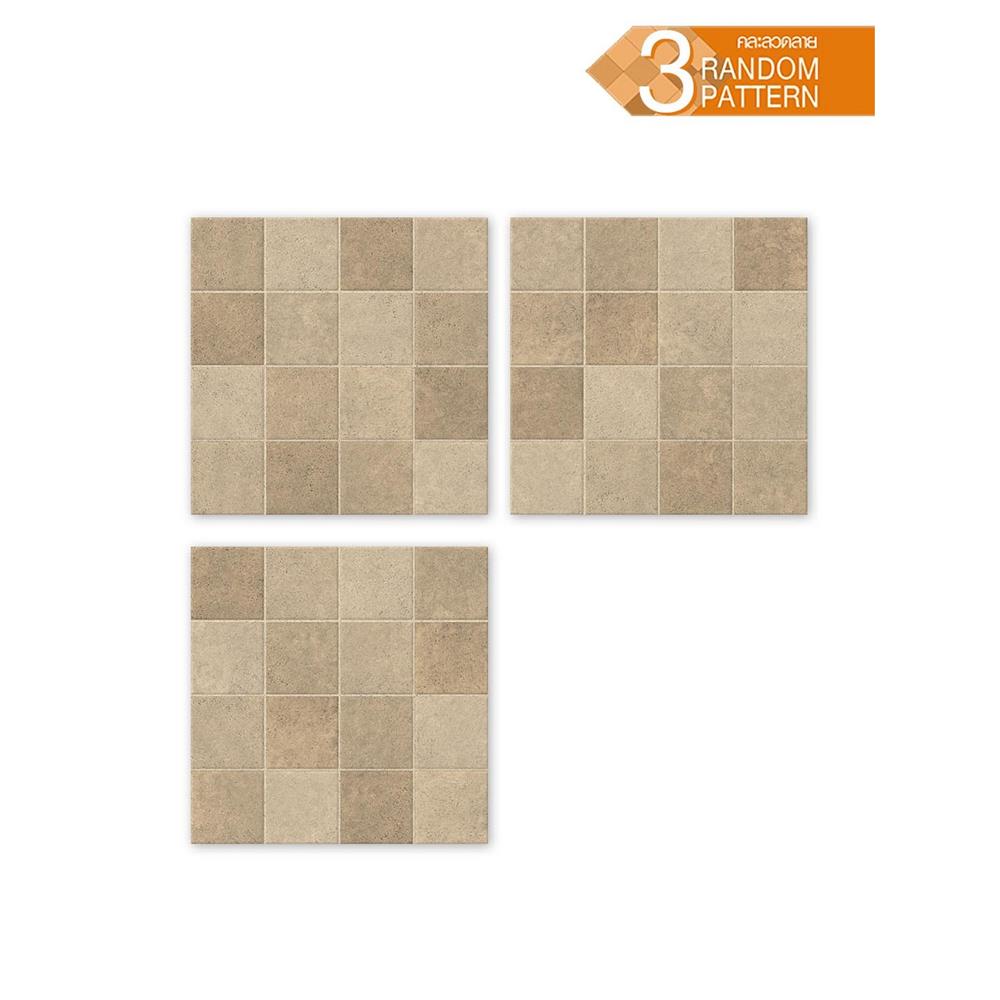 กระเบื้องพื้นพอร์ซเลน  16x16 นิ้ว TARA ไอแซค เบจ PM (HYG) 0.96 ตร.ม.