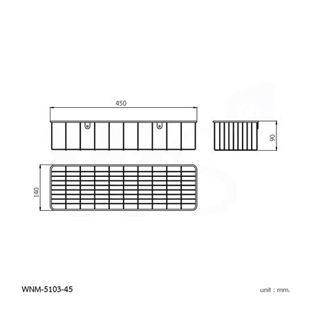 ตะแกรงวางของ WS WNM-5103-45 สีโครม_1