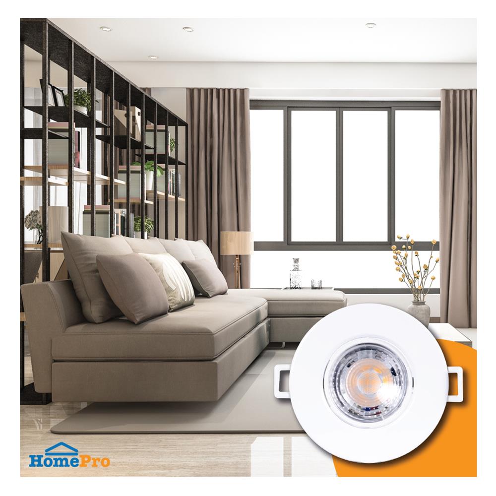 ดาวน์ไลท์ LED BEC ANGLE 3.5 นิ้ว 6 วัตต์ WARM WHITE สีขาว