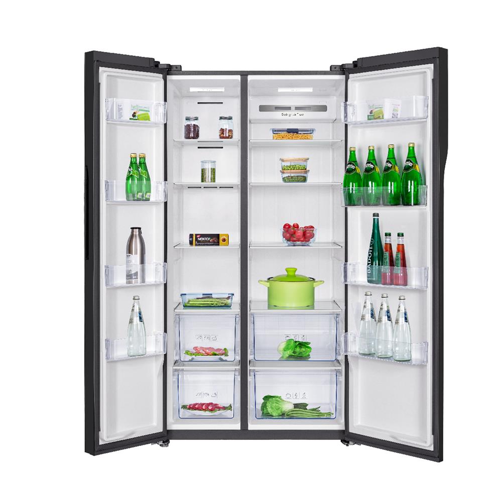 ตู้เย็น SIDE BY SIDE TCL RT62GPSBD 22.3 คิว กระจกดำ อินเวอร์เตอร์