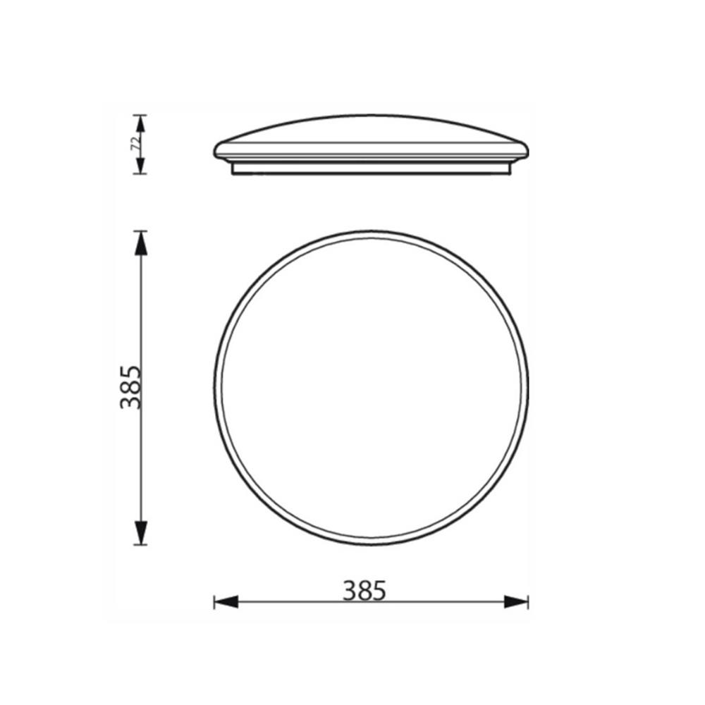 ไฟเพดาน LED PHILIPS CL610SPKSS 15 นิ้ว 36 วัตต์ DAYLIGHT/COOL WHITE/WARM WHITE สีขาว