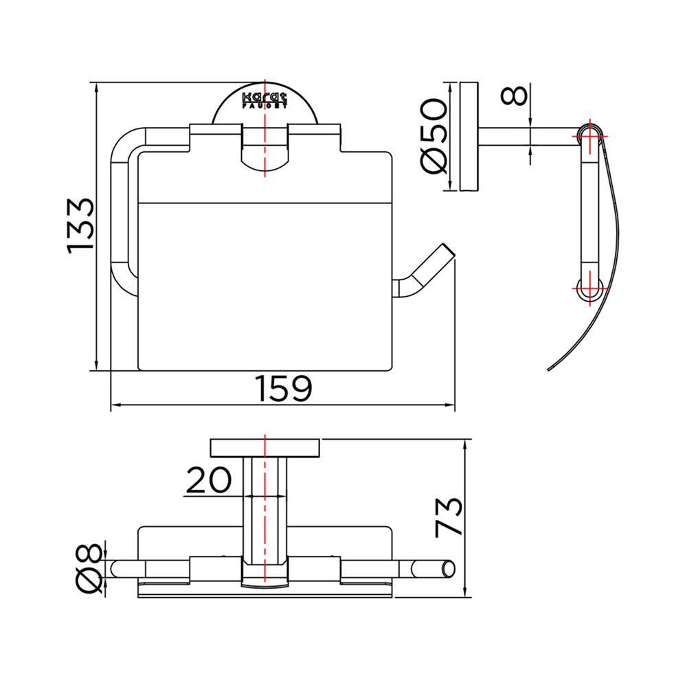 ที่ใส่กระดาษชำระ KARAT FAUCET KB-09-312-50 สีโครม