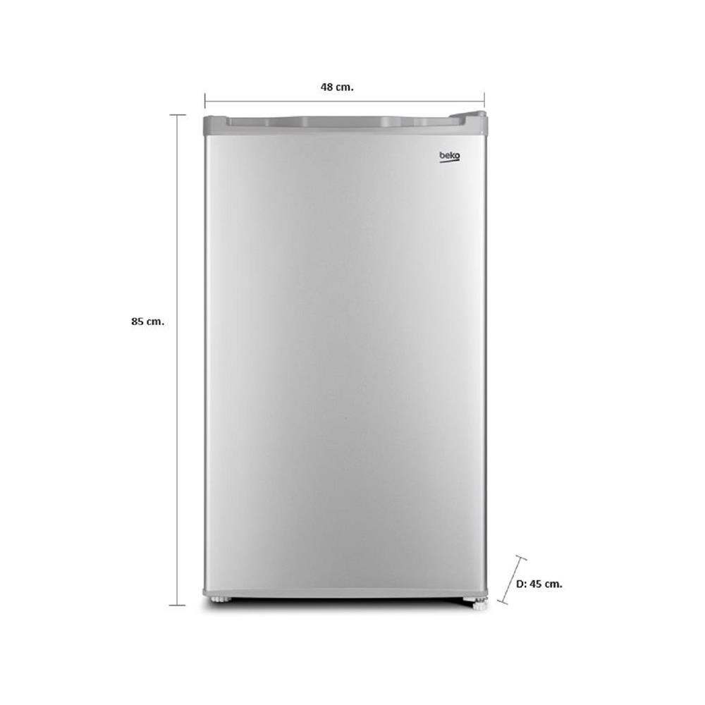 ตู้เย็น 1 ประตู BEKO RS9222S 3.3 คิว สีเงิน