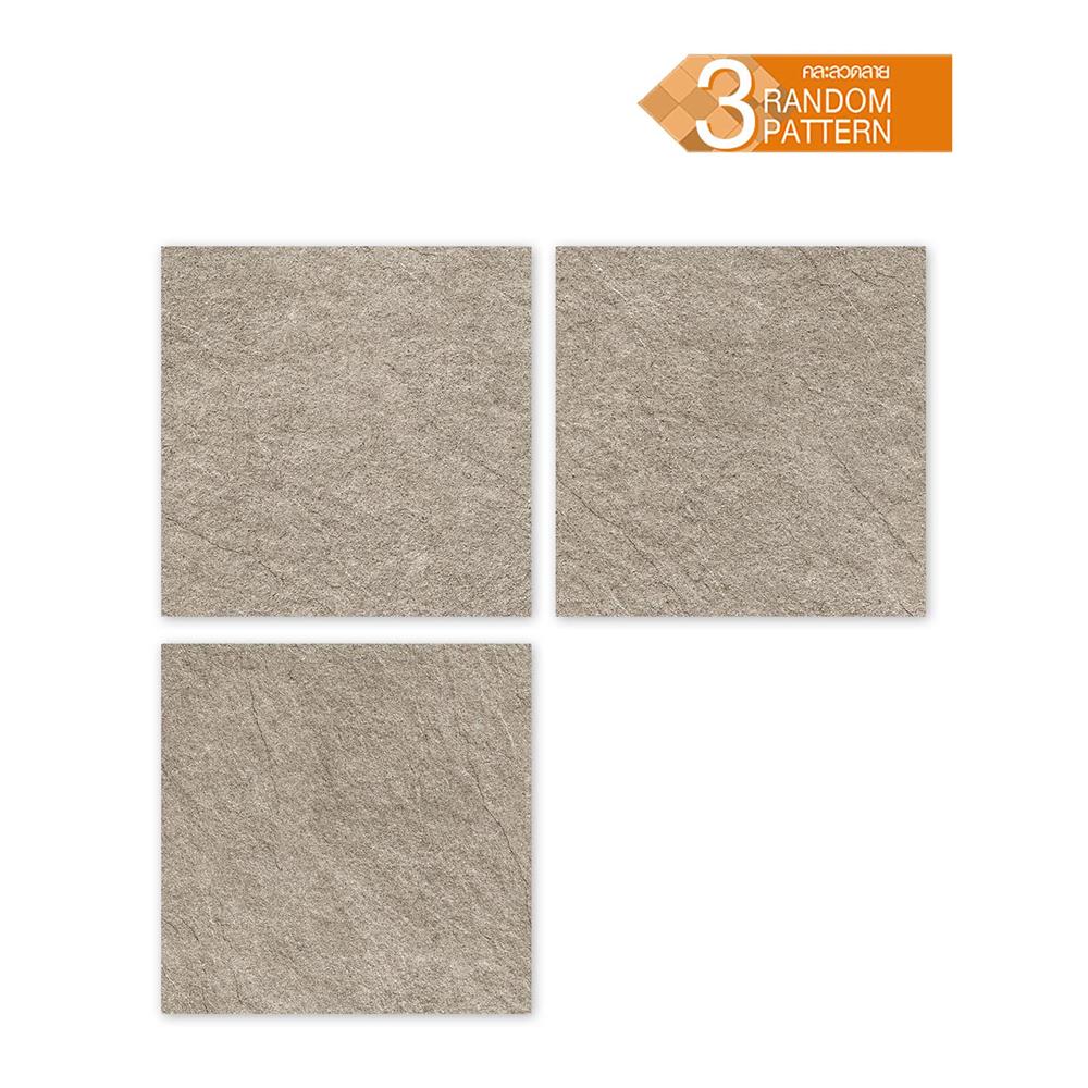 กระเบื้องพื้นพอร์ซเลน  16x16 นิ้ว TARA มูร่า น้ำตาล (HYG) PM 0.96 ตร.ม.