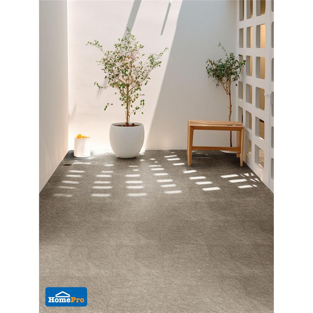 กระเบื้องพื้นพอร์ซเลน  16x16 นิ้ว TARA มูร่า น้ำตาล (HYG) PM 0.96 ตร.ม.