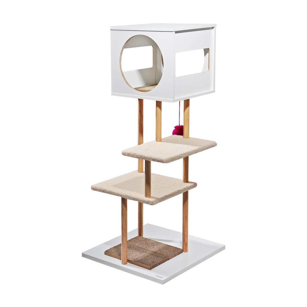 คอนโดแมวพร้อมที่ลับเล็บ LUVORA CAT TREE WITH CAT SCRATCHER HOME 2