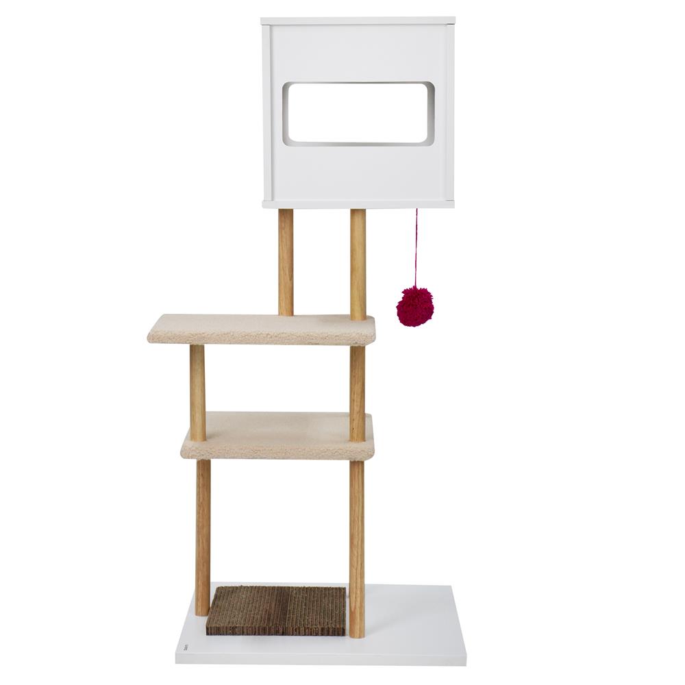 คอนโดแมวพร้อมที่ลับเล็บ LUVORA CAT TREE WITH CAT SCRATCHER HOME 2
