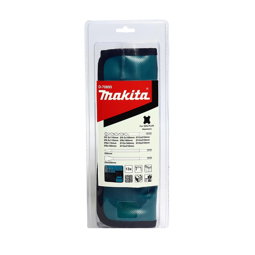 ชุดดอกสว่านและดอกสกัด MAKITA D70895 (ชุด 13 ชิ้น)