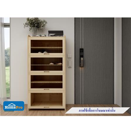 ตู้วางรองเท้า 4 บานเปิด FURDINI MORI SL2439 สี NATURAL_5