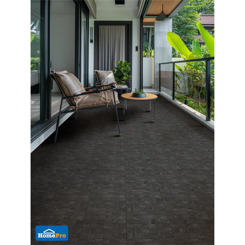 กระเบื้องพื้น 16x16 นิ้ว DURAGRES โนมิน่า ดำ (AF) A 0.96 ตร.ม.