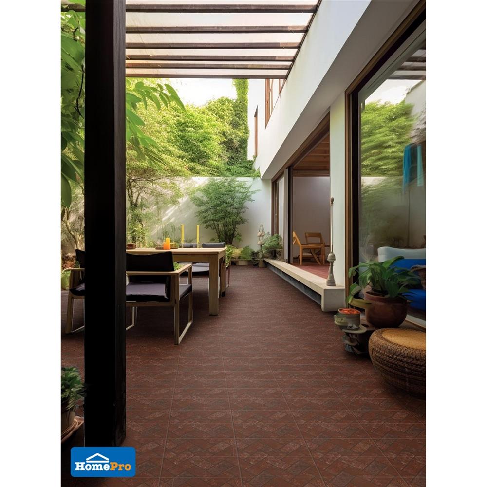 กระเบื้องพื้น 16x16 นิ้ว DURAGRES เชว่า น้ำตาล (AF) A 0.96 ตร.ม.