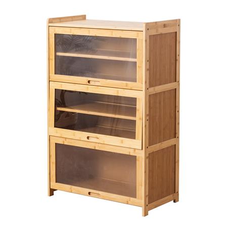 ตู้วางรองเท้า 3 บานเปิด FURDINI MORI SL2438 สี NATURAL