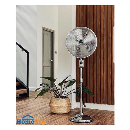 พัดลมเหล็กตั้งพื้น 16 นิ้ว BUNGALOW MALIBU สีเงินเงา_4