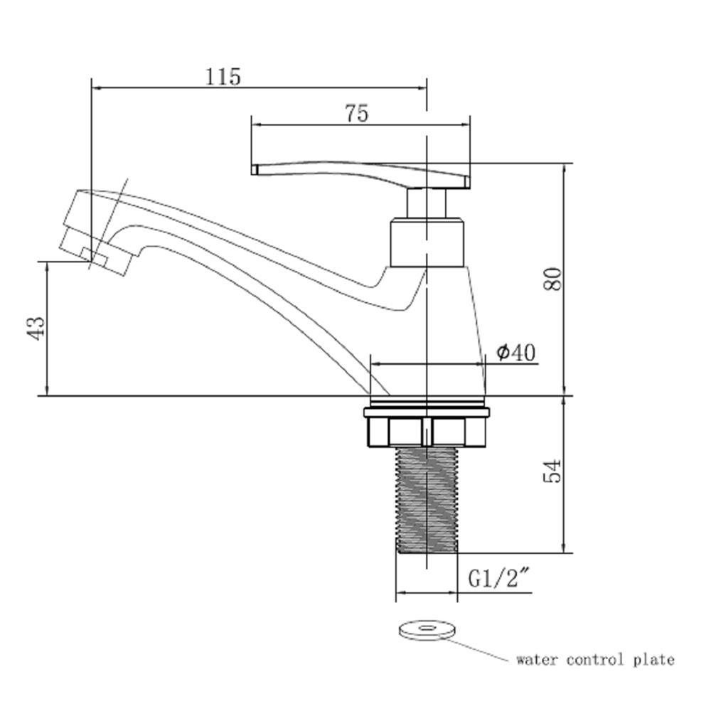 ก๊อกอ่างล้างหน้าเดี่ยว MOYA 525-6