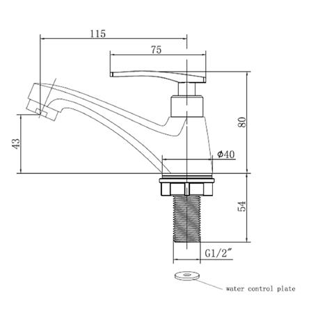 ก๊อกอ่างล้างหน้าเดี่ยว MOYA 525-6_6