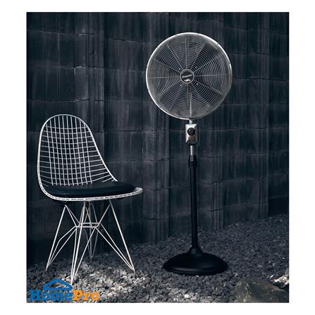 พัดลมเหล็กตั้งพื้น 16 นิ้ว BUNGALOW CAPETOWN สีโครเมียม/ดำด้าน_4