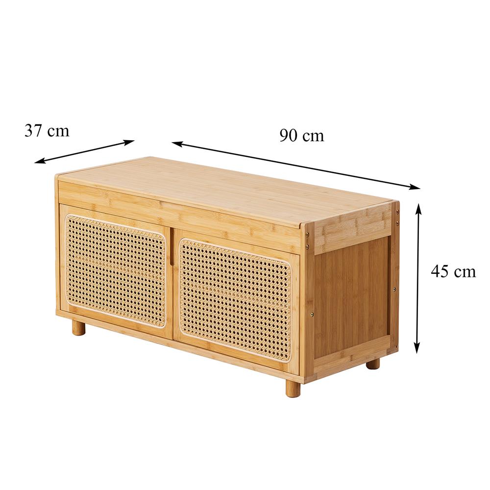 ตู้วางรองเท้า FURDINI MORI SL2440 90 ซม. สี NATURAL